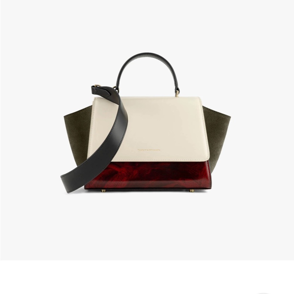 Chic Tricolor Satchel Bag